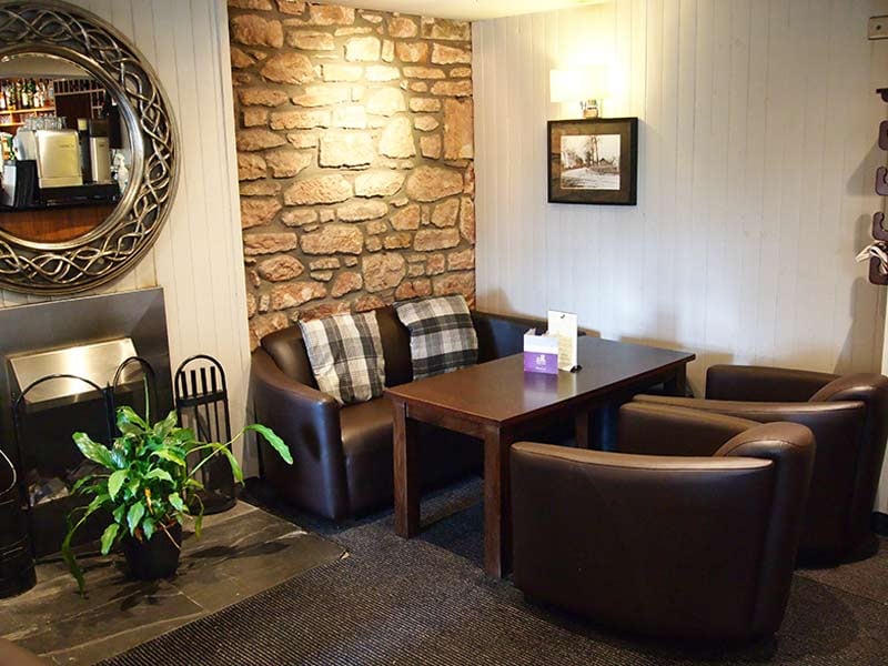 The cosy bar at The Inchture Hotel