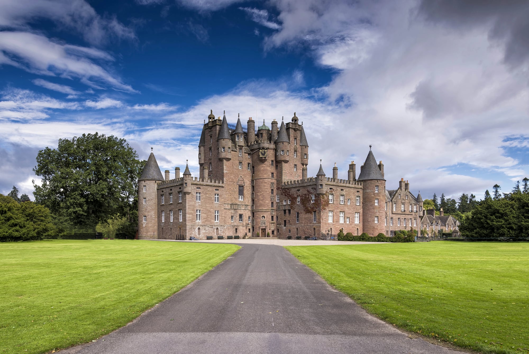 Glamis Castle — childhood home of the Queen Mother, Angus, Scotland